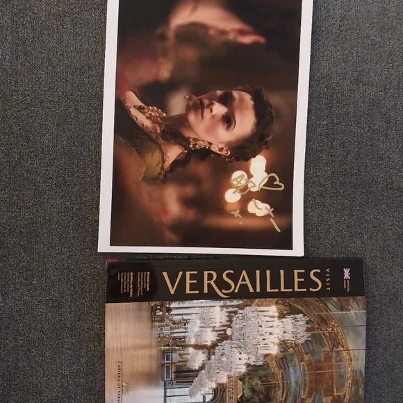 Official Guide BookVersailles Signed Photo from set actress Anna Brewster